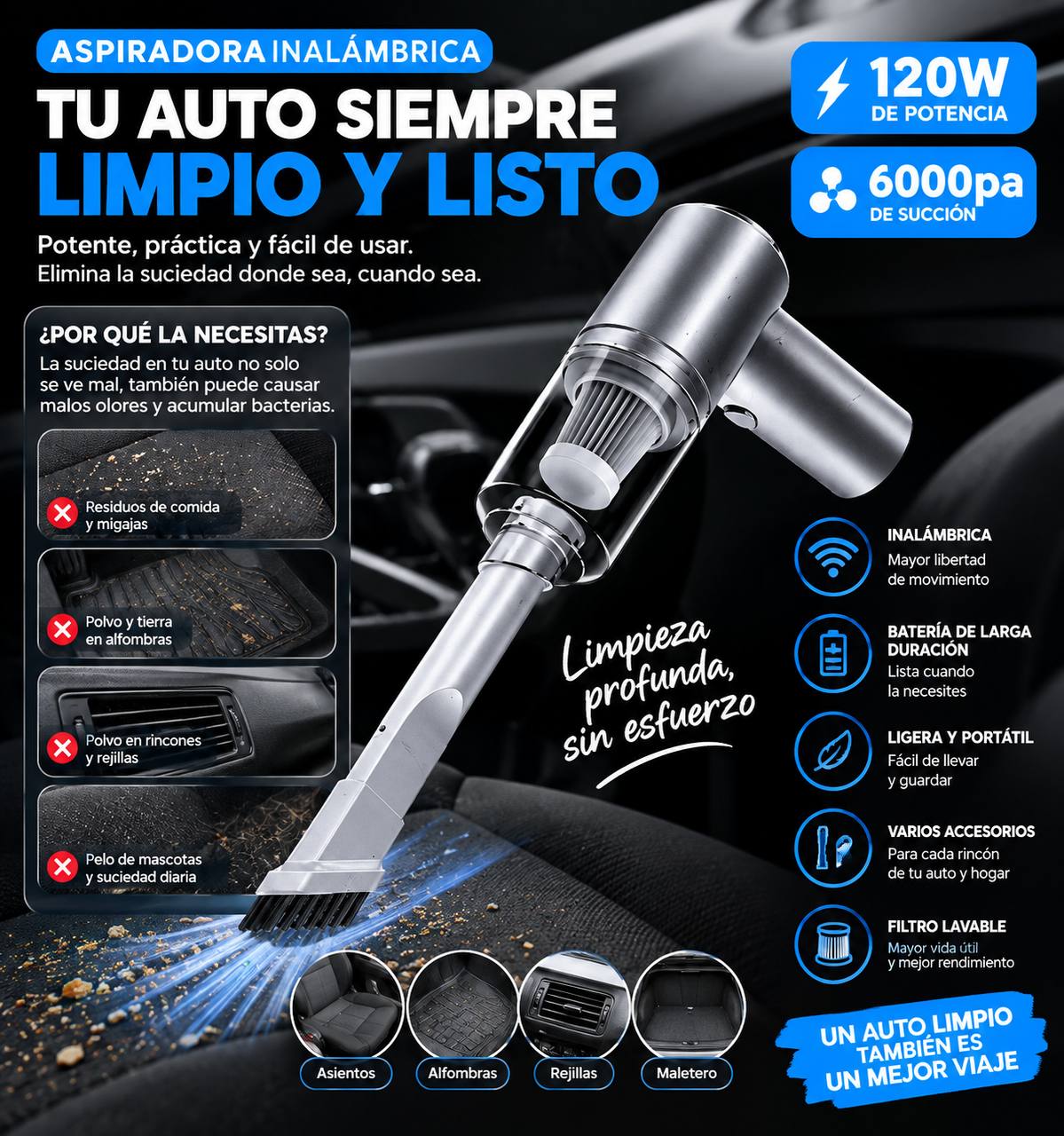Aspiradora Portátil 4 en 1